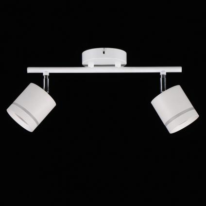 Спот 51678/2 WT+CR белый/хром 2x10W LED 6000K, KQS20